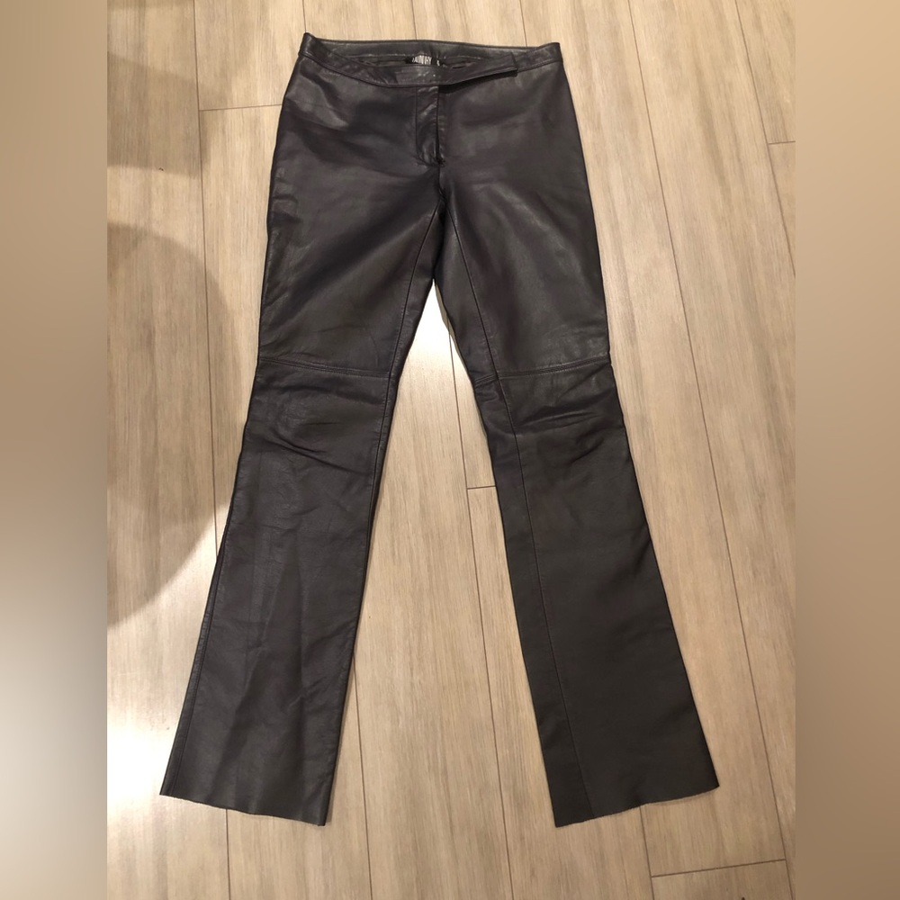 Laundry by Shelli Segal Genuine Real Leather pants sz 6